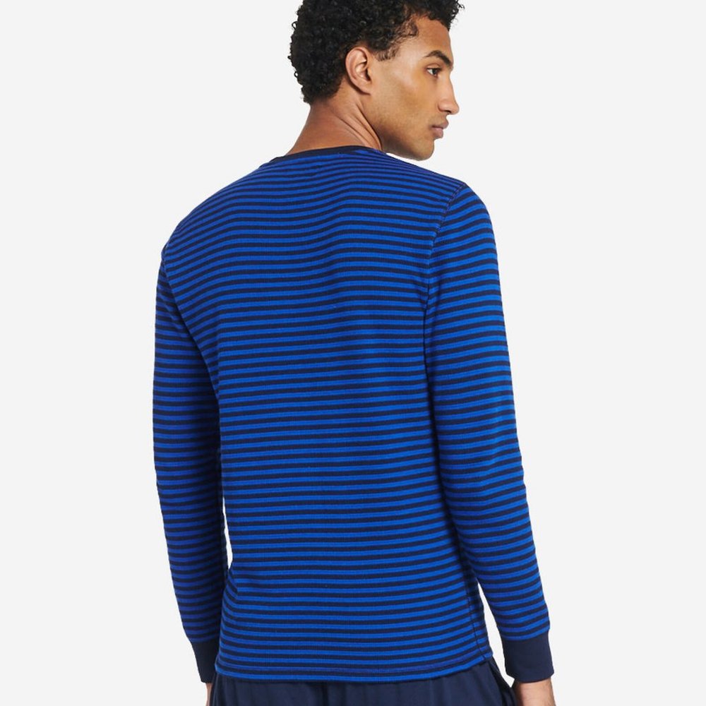 Polo Ralph Lauren Big Polo Bear Stripped Thermal Long Sleeve Shirt Men's - Picture 5 of 5